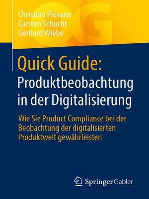 cover image of Produktbeobachtung in der Digitalisierung